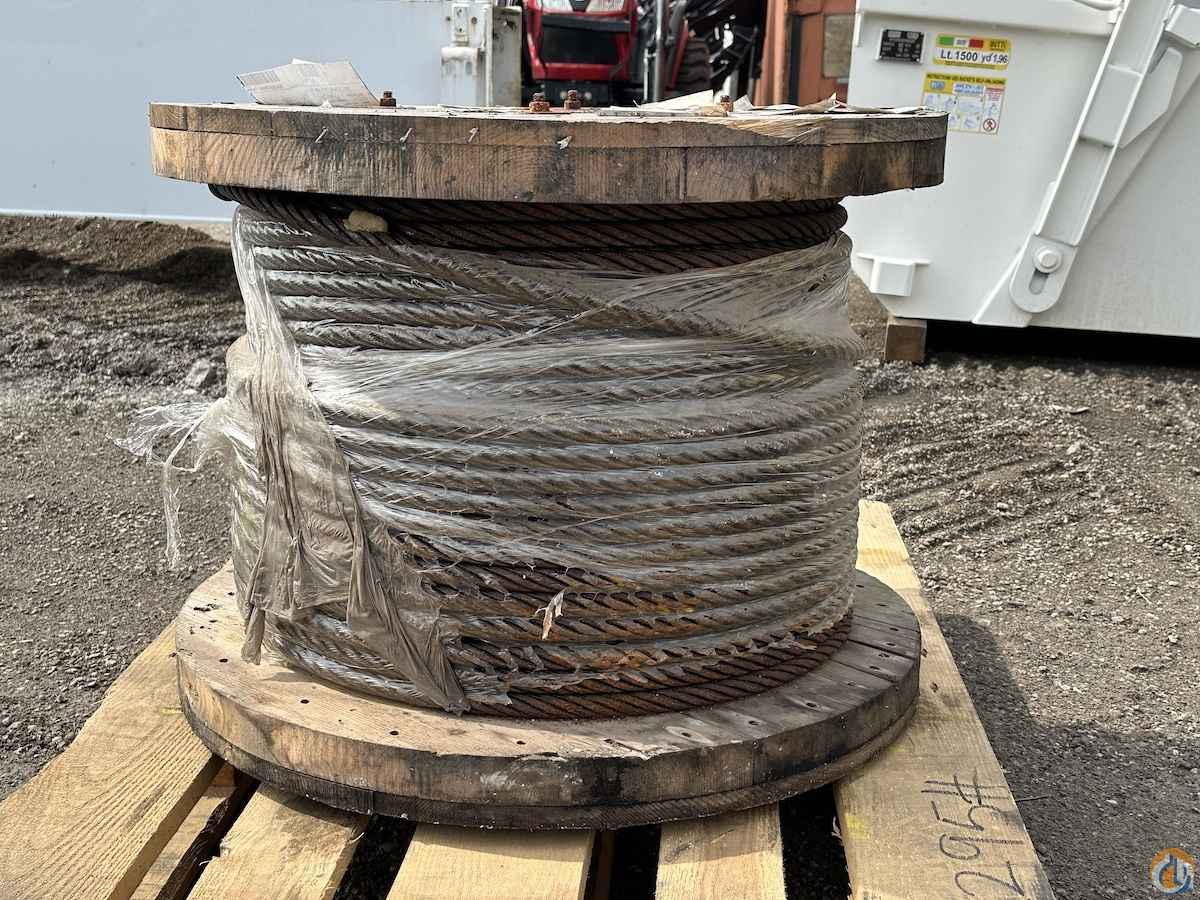 3/4", 9X40 Construction, 550' quantity Wire Rope Reel