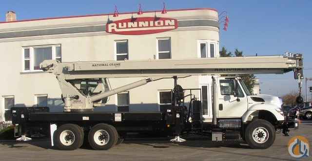 National 14127A swing cab 33 Ton on a 2012 International 7500 SBA 6X4 Truck