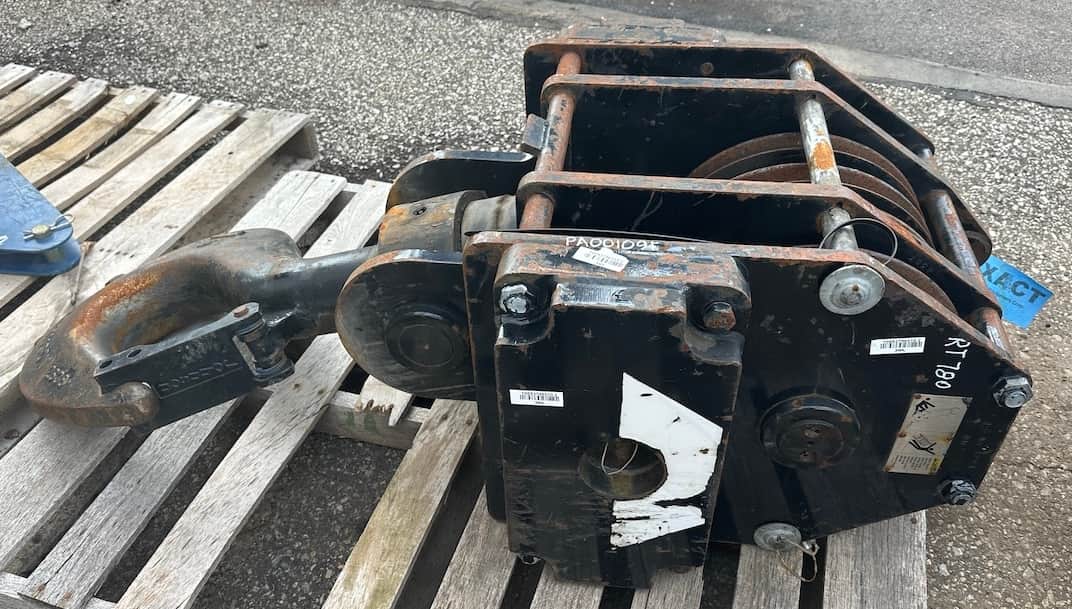 Quick Reeving Load Block: 5 Sheave, 80 ton, 3/4" wire rope
