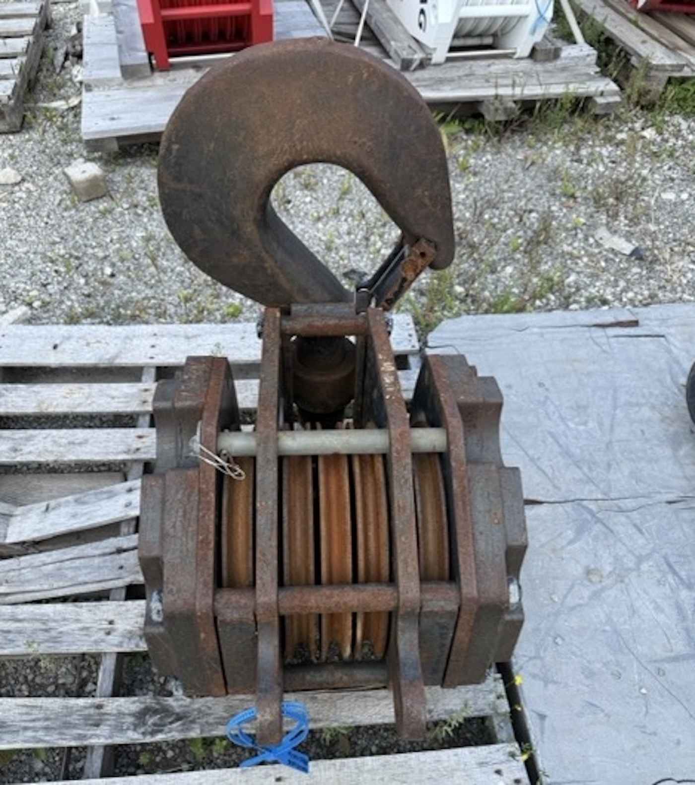Johnson Headblock 50 Ton Quick Reeving Hook Block – 5 Sheave, 5/8" (16mm) Wire Rope