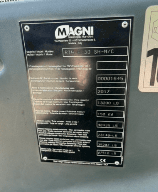 2017 Magni RTH6.30