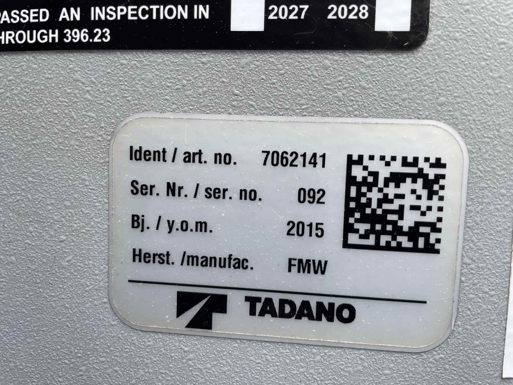 2015 TADANO ATF 70G-4