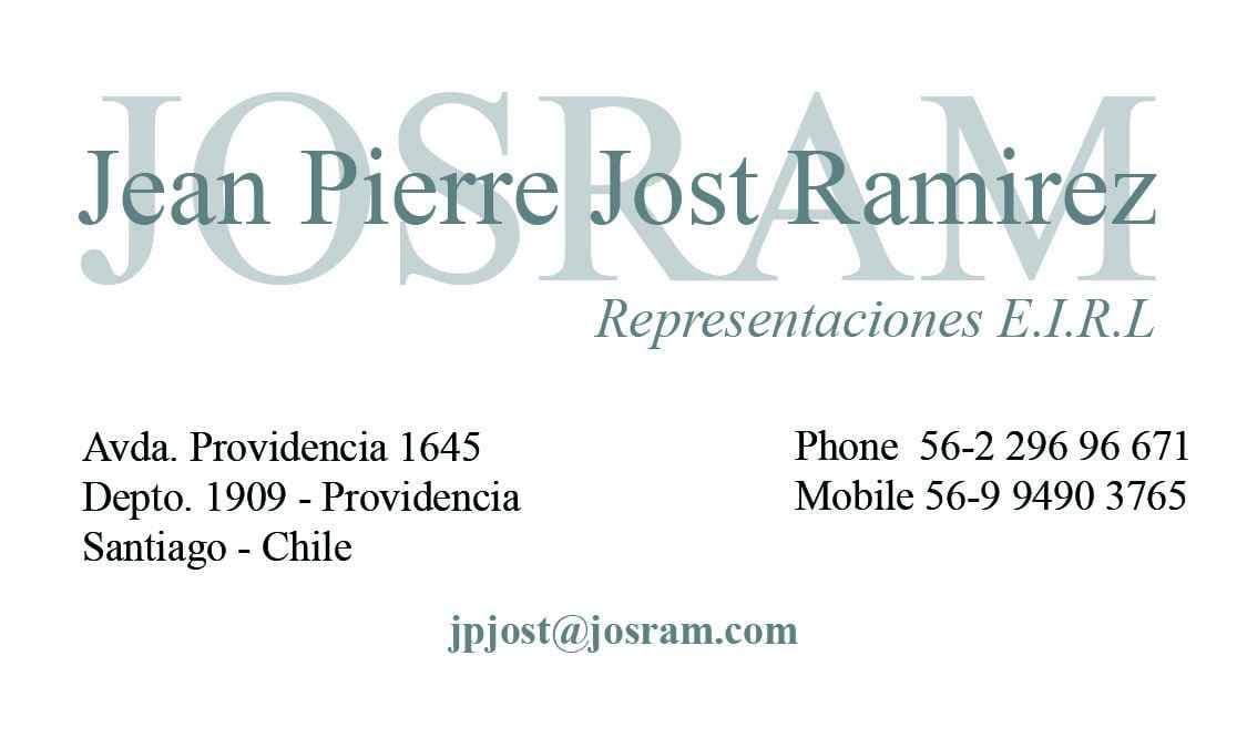 Jean Pierre  Jost   Ramirez  Representations  E.I.R.L logo