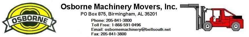 Osborne Machinery Movers, Inc. logo