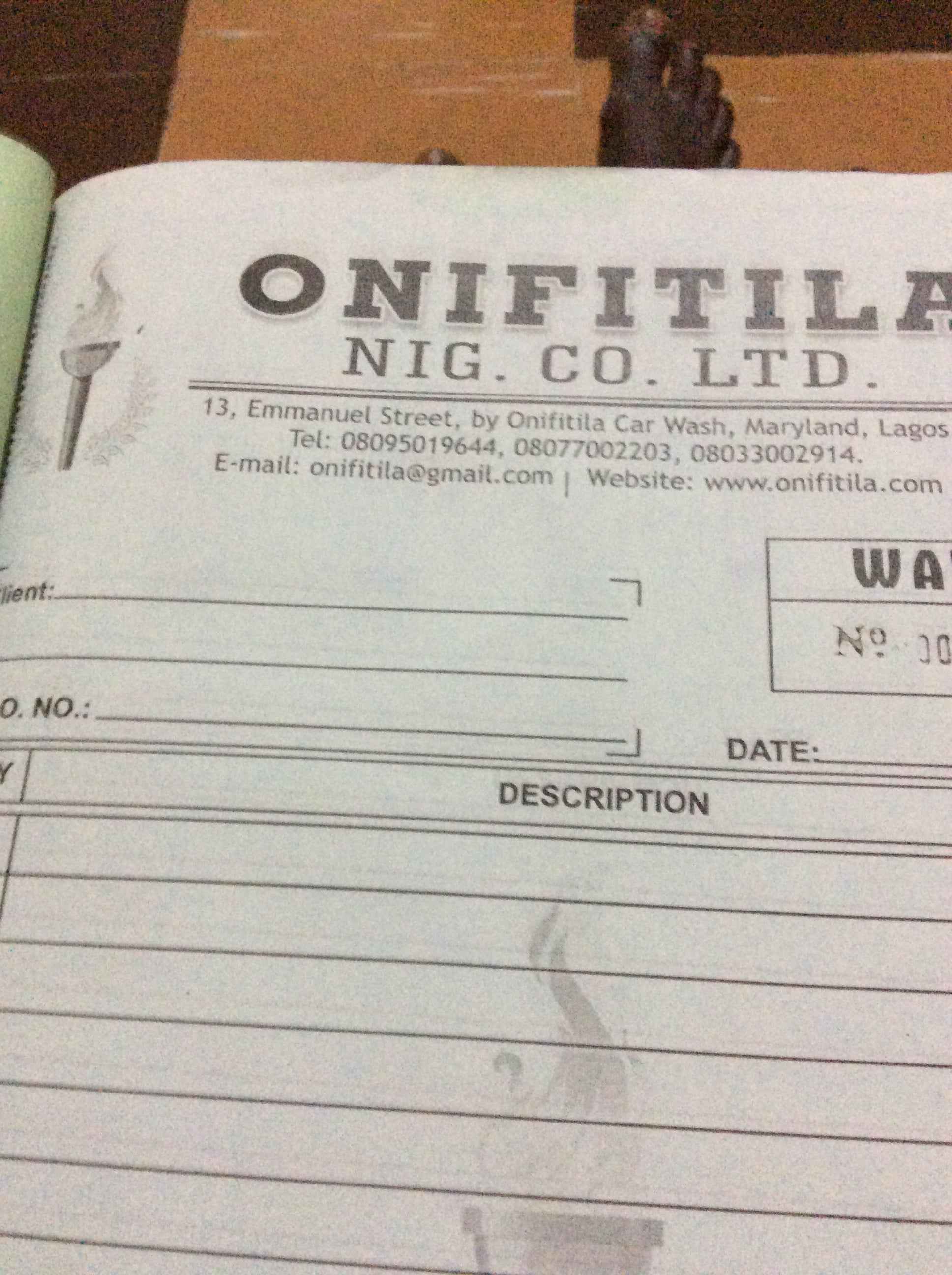 Onifitila Nig ltd  logo