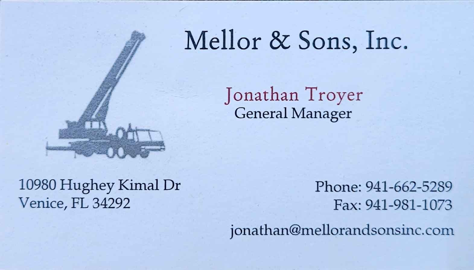 Mellor and Sons Inc. logo