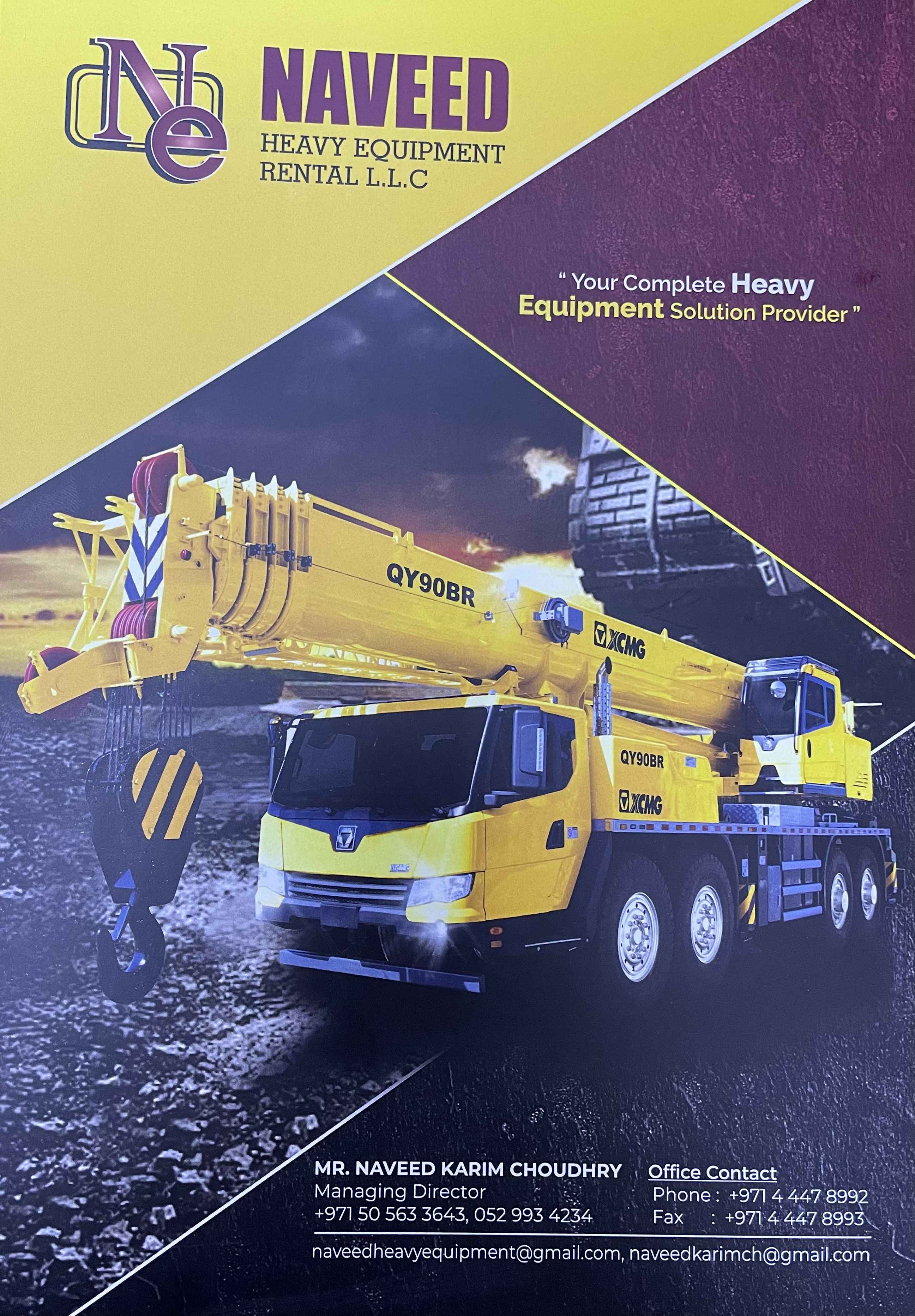 Naveed heavy equipment rental llc logo