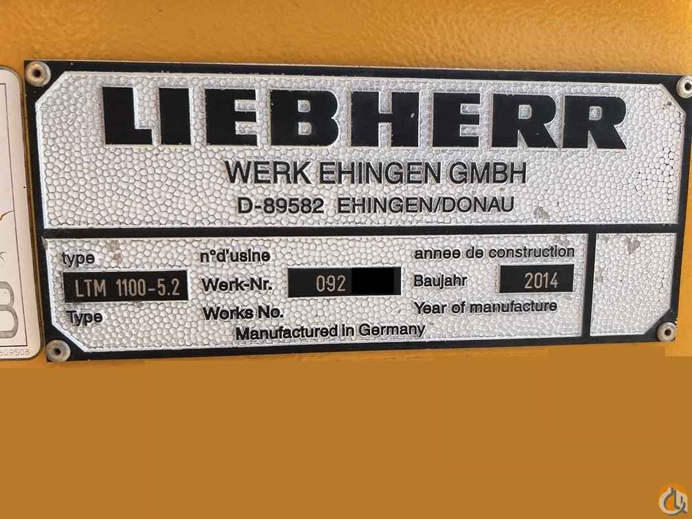 2014 Liebherr LTM 1100-5.2