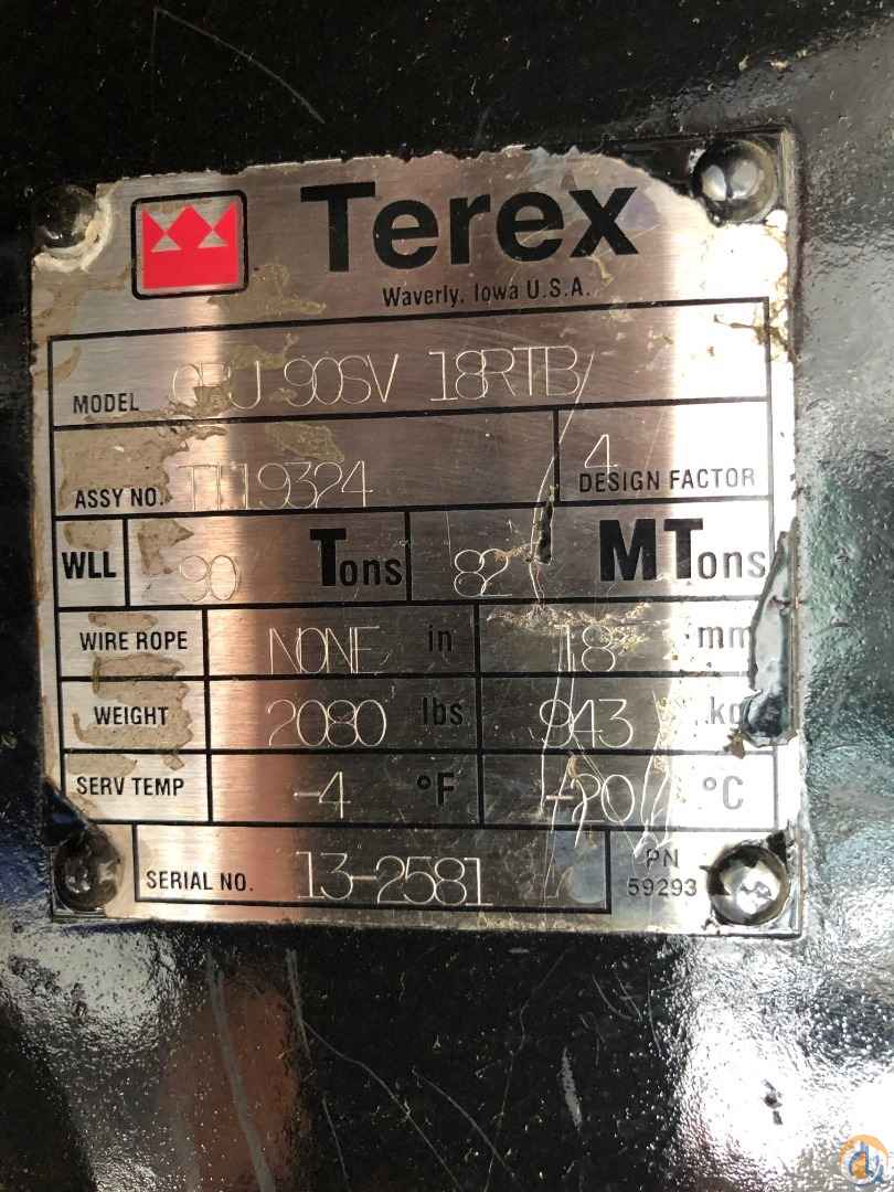 90 Ton Terex 7 Sheave Block