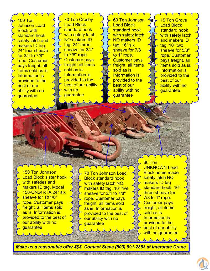 15 -150 Ton Load Blocks