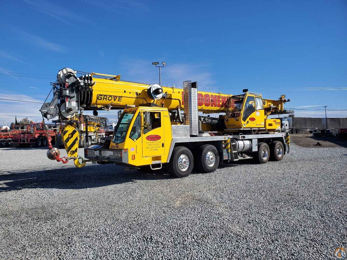 Central California 2016 Grove TMS9000E 110 Ton Hydraulic Truck Crane