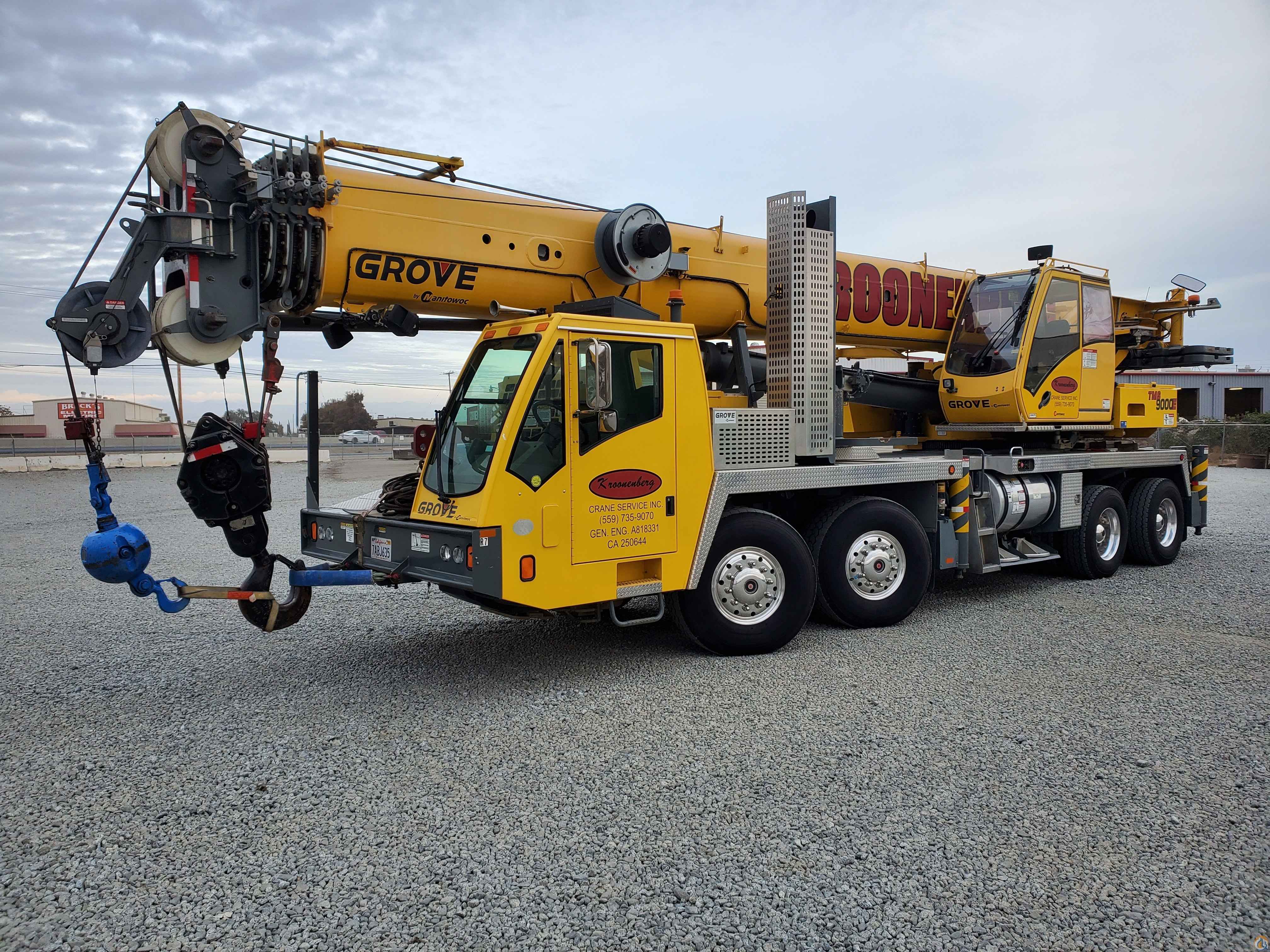 Central California 2012 Grove TMS9000E 110 Ton Hydraulic Truck Crane
