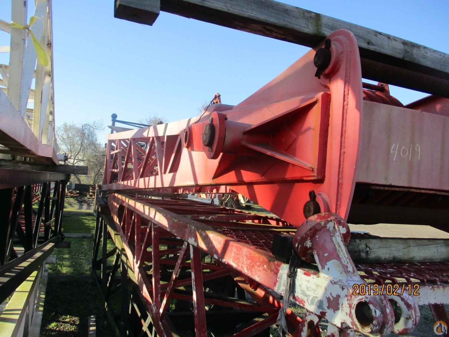 Link-Belt ABS108 Model Offshore crane - 4' X 4' X 5/16" Pin Connected Angle Boom Tip-API; Craneslist ID:290