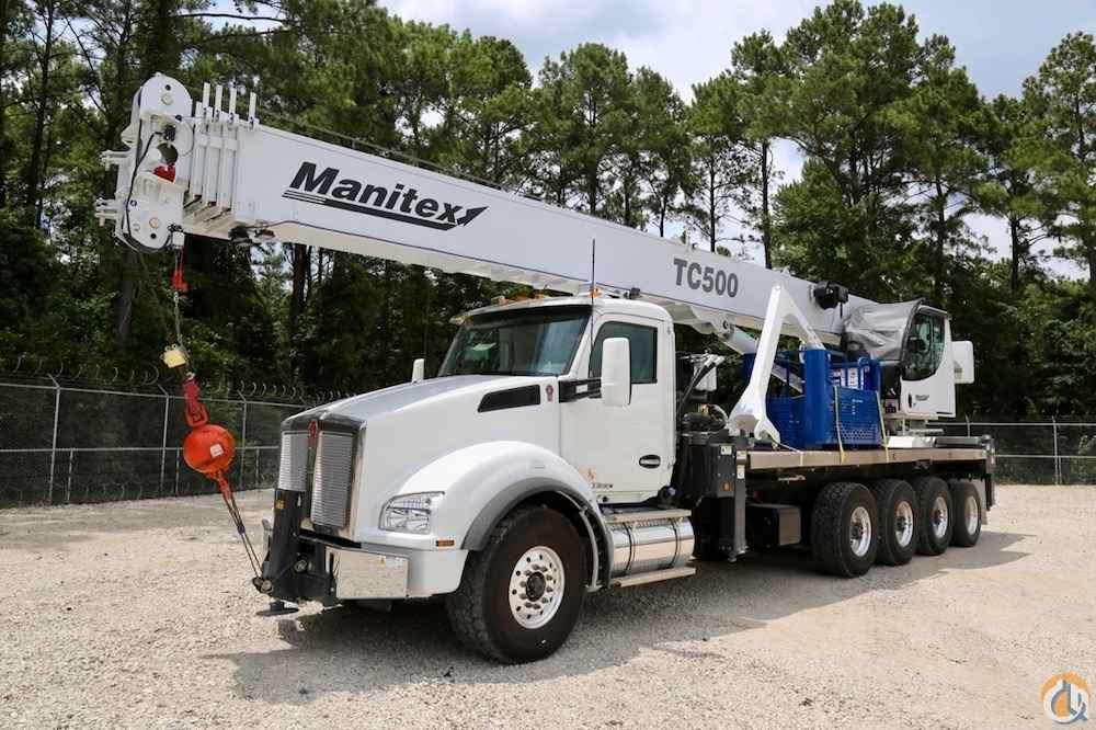 New Manitex TC50155SHL boom truck crane mounted to 2019 Kenworth T880 chassis