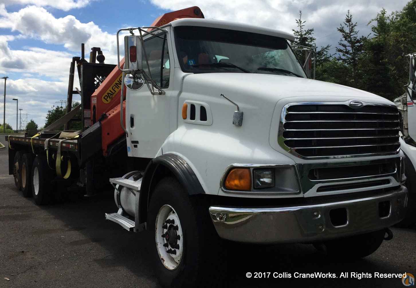 Used Palfinger PK 23500A Performance knuckle boom mounted to 2007 Sterling chassis