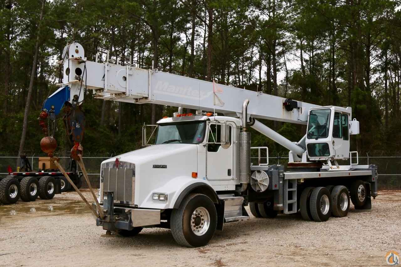 Used Manitex 5096S boom truck mounted to 2007 Kenworth T800 chassis