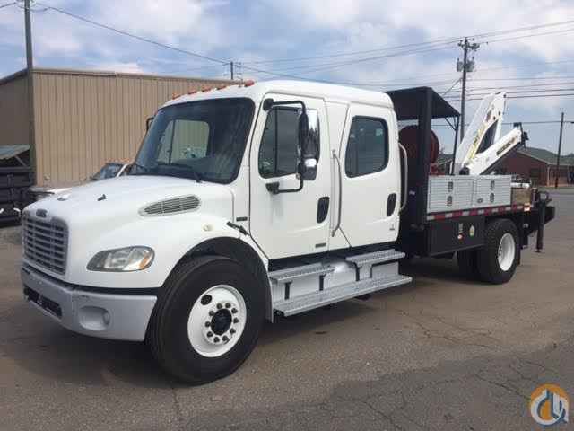2007 Freightliner M2 Crew Cab with IMT Knuckle Boom Flatbed Allison Automatic