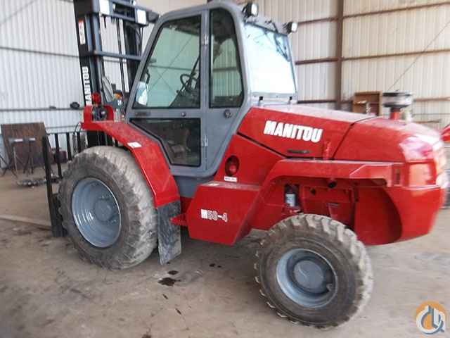 2004 Manitou M50.4 straight mast 10,000lb forklift, new paint, close to Port of Houston