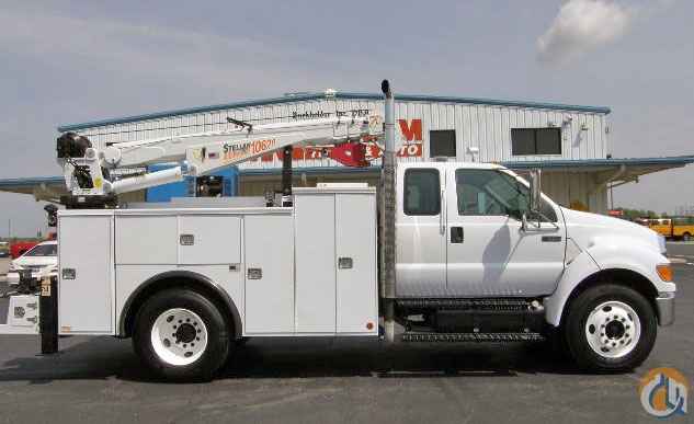2005 Ford F-650 Quad Cab Stellar 10620 Crane 11' Knapheide Bed
