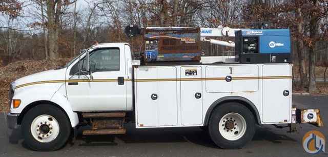 2007 FORD F650 SD; AUTOCRANE SERVICE CRANE MODEL 5005EH
