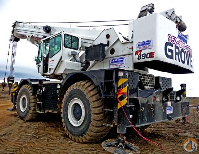 Grove RT 890 90 ton- Two Available White in color