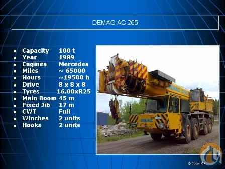 1989 Demag AC 265