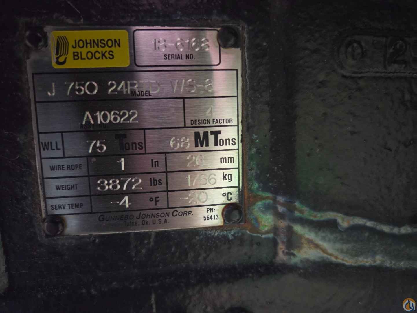 75 Ton Johnson Hook Block