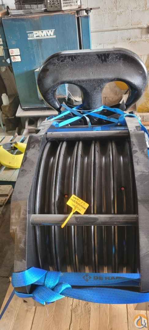 New 176 Ton De Haan 5 Sheave Duplex Hook Block