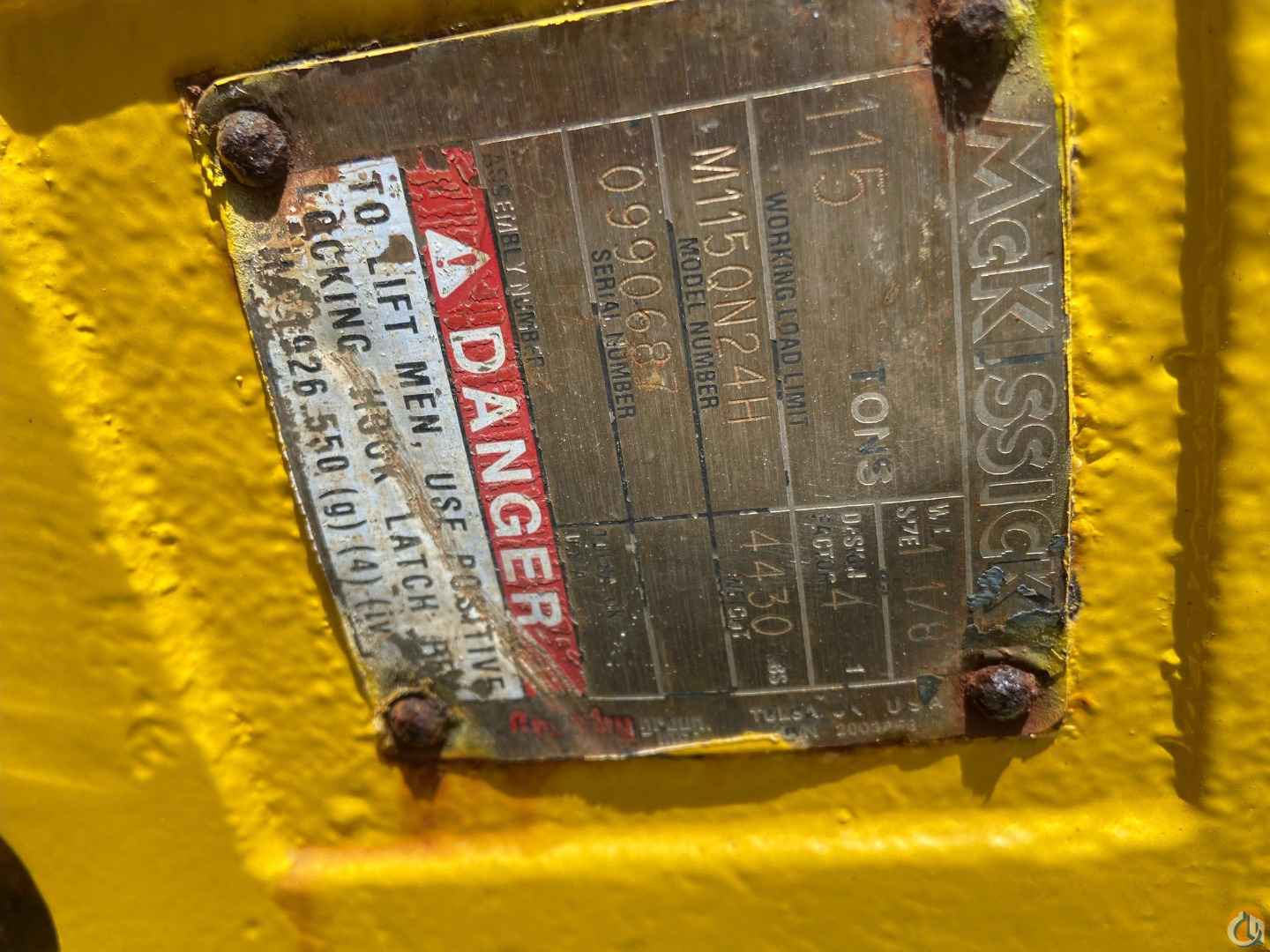 McKissick 115 Ton Block