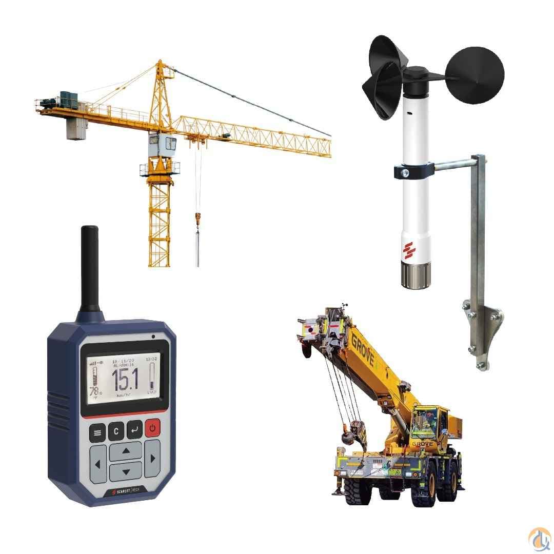 Scarlet WR-3 Plus Long Range Wireless Crane Anemometers