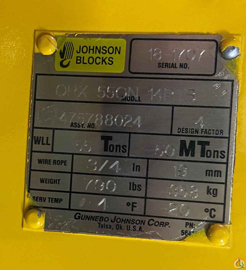 New 55 Ton Gunnebo Johnson Hook Block