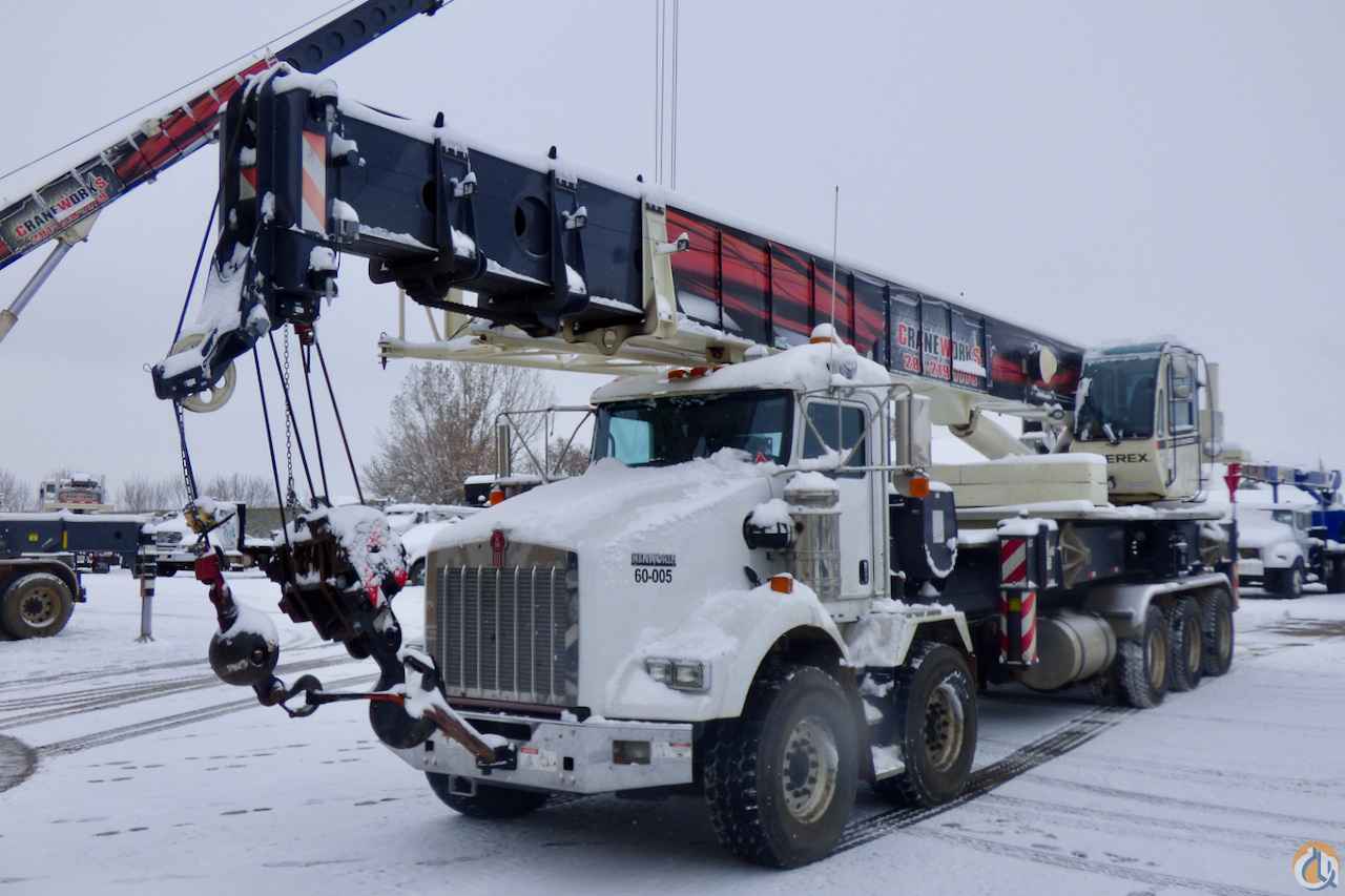 Used Terex Crossover 6000 boom truck on 2019 Kenworth T800 chassis