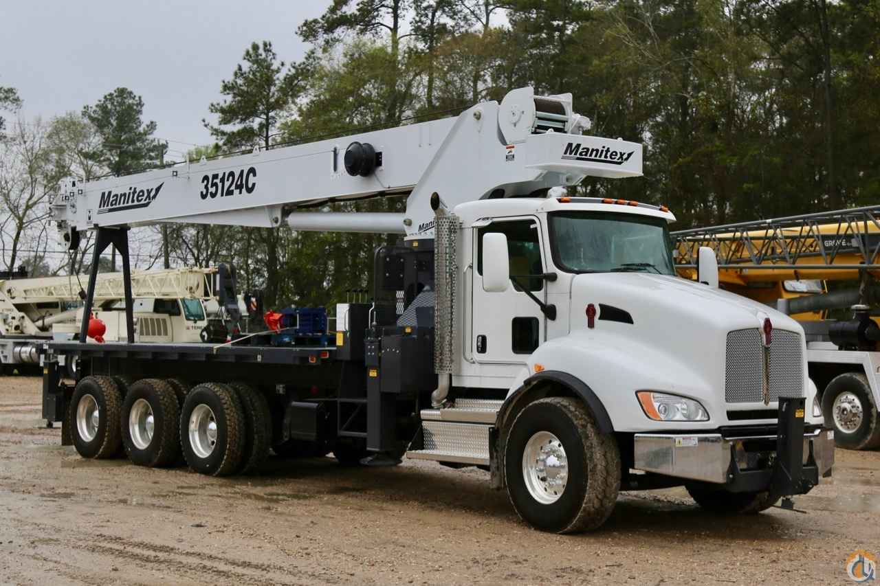 New 2018 Manitex 35124C boom truck crane mounted to Kenworth T440 chassis