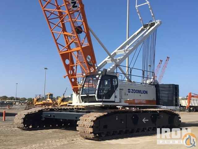 2015 Zoomlion QUY180 Lattice-Boom Crawler Crane