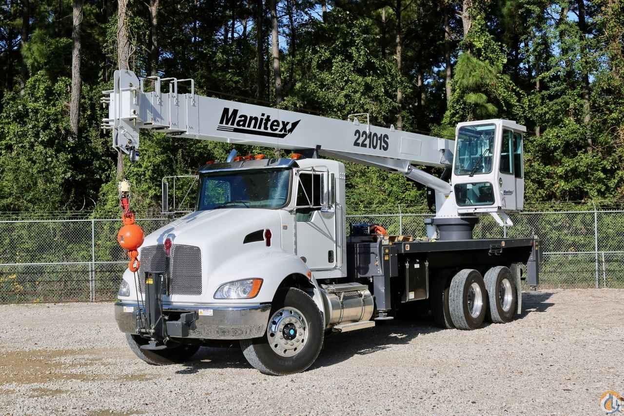 New Manitex 22101 S boom truck crane mounted to 2019 Kenworth T370 chassis