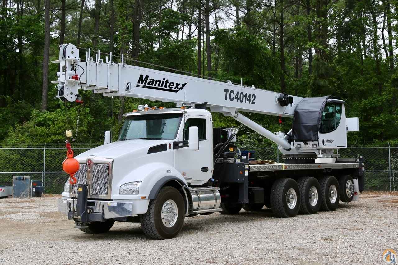 New 2018 Manitex 40124 SHL boom truck mounted to 2019 Kenworth T880 chassis