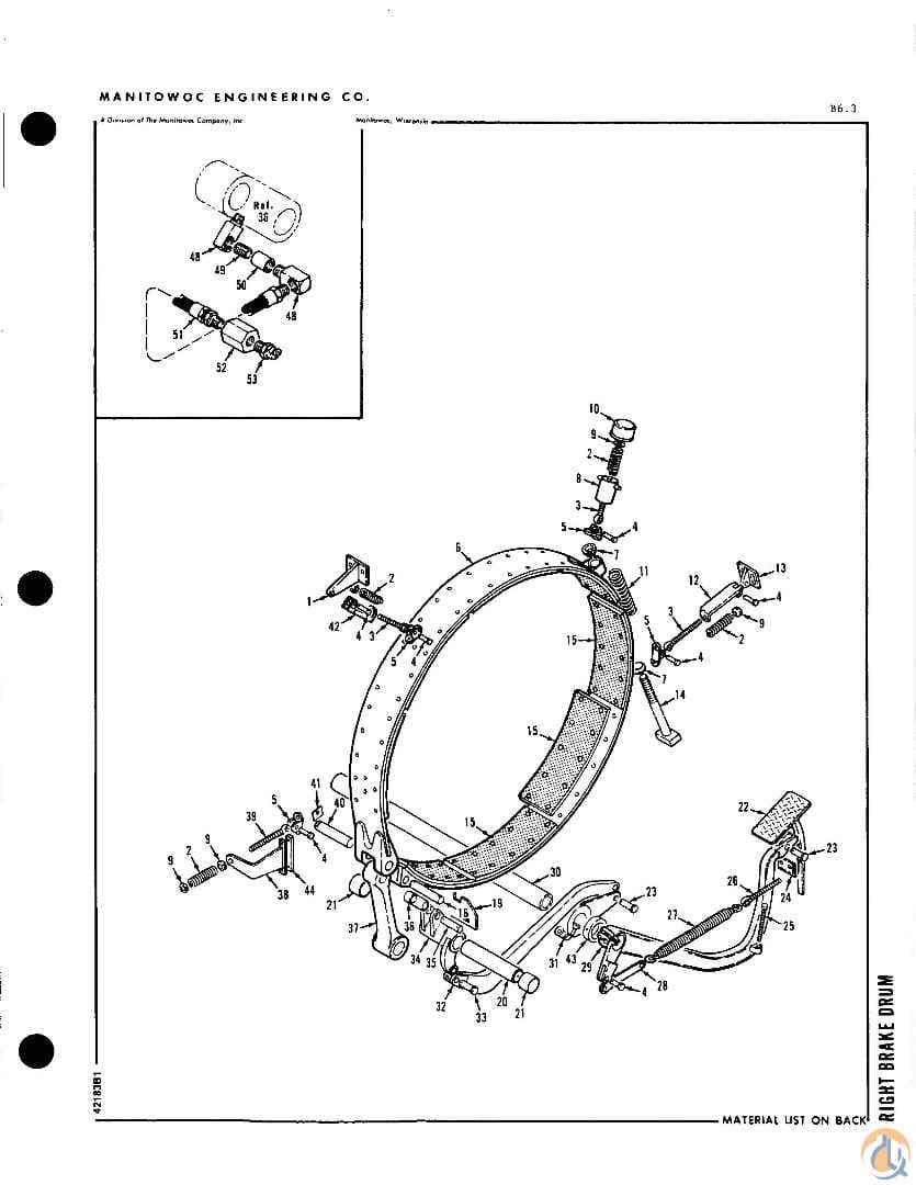 MANITOWOC 10314 PEDAL