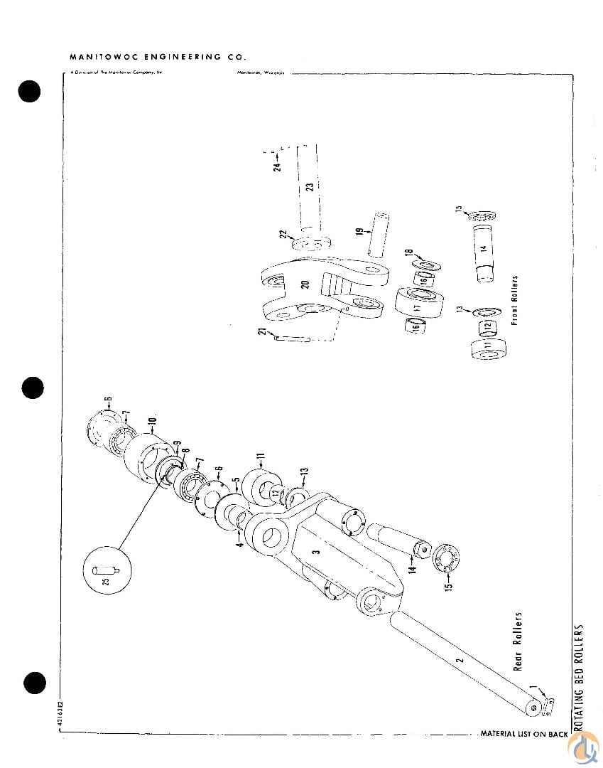 MANITOWOC 11904 HOOK ROLLER SHAFT