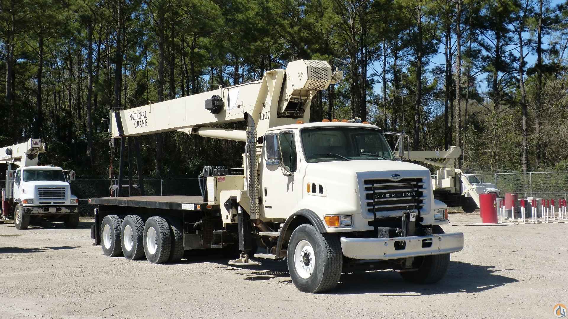Used National 14127H/1400H 33-ton boom truck mounted to 2009 Peterbilt 367 chassis