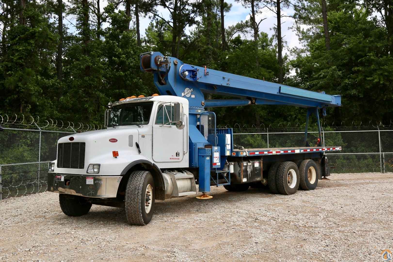 Used Manitex 30100 (30-ton) 100' 4-section telescopic boom truck mounted to 2001 Peterbilt 330
