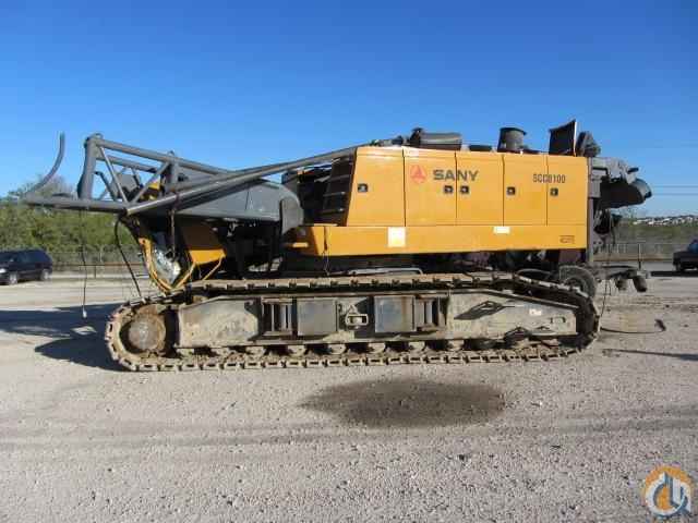 2011 Sany SCC8100 110 Ton Conventional Crawler Crane Damaged