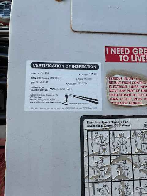 1974 Link-Belt 238 H